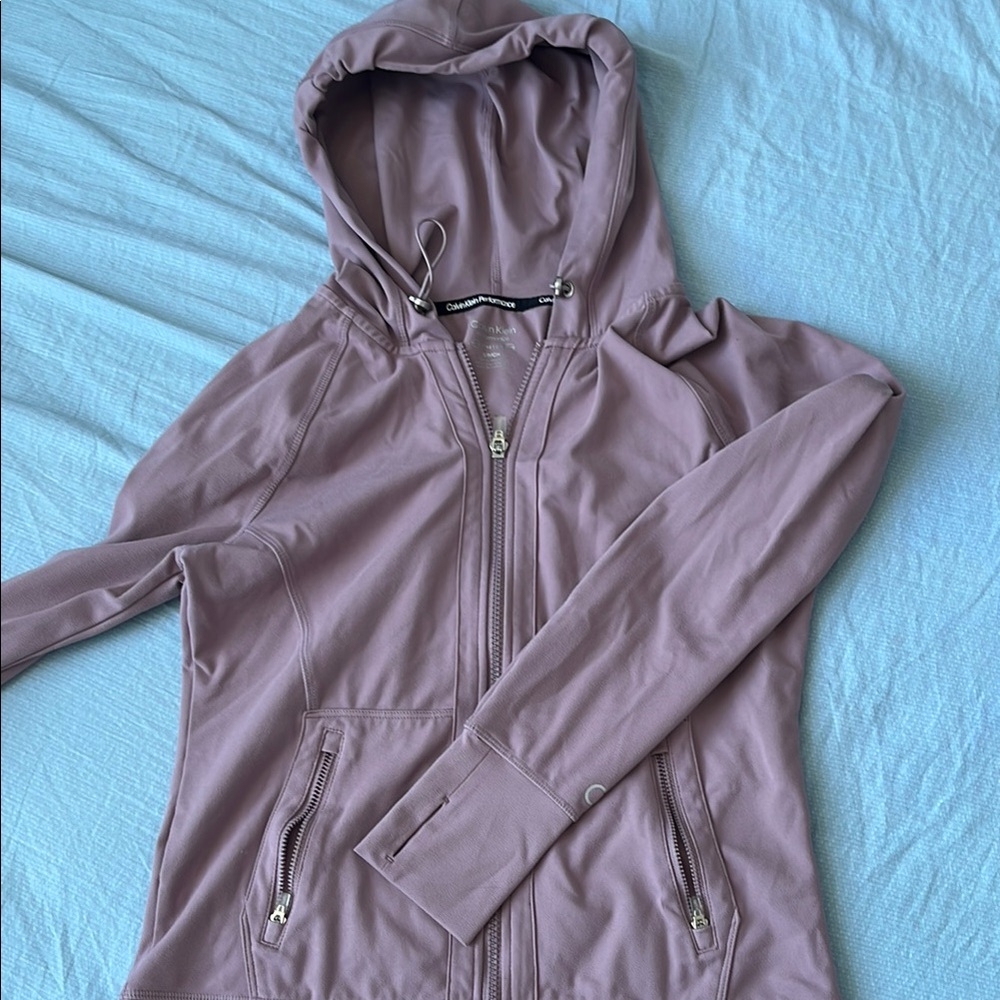 Calvin Klein Women's Mauve Hooded Jacket